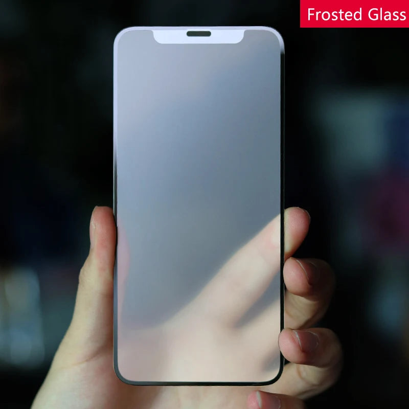 1-3Pcs Anti Fingerprint Frosted Matte Screen Protector for iPhone X XS XR 11 12 13 mini 14 15 16 Pro Max Plus SE Tempered Glass