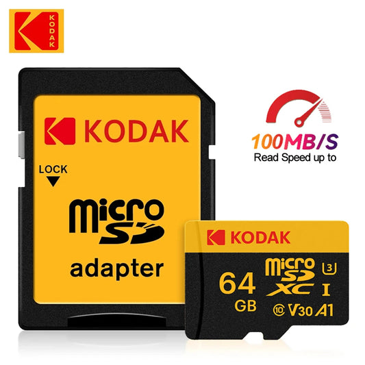 100% KODAK Original Microsd Card 512GB 256GB 128GB 64GB 32GB Class10 Memori Memory Card C10 TF Cards SDXC U3 4K For Drone Camera