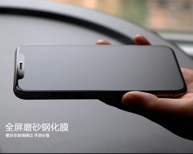 1-3Pcs Anti Fingerprint Frosted Matte Screen Protector for iPhone X XS XR 11 12 13 mini 14 15 16 Pro Max Plus SE Tempered Glass
