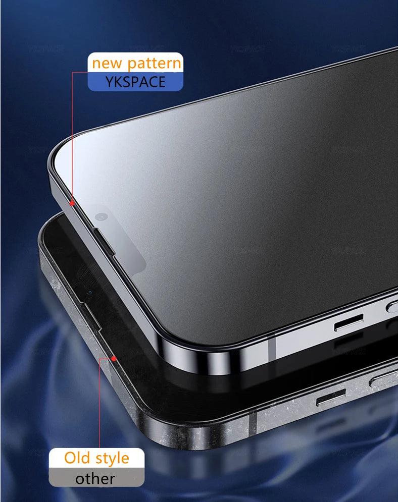 1-3Pcs Anti Fingerprint Frosted Matte Screen Protector for iPhone X XS XR 11 12 13 mini 14 15 16 Pro Max Plus SE Tempered Glass