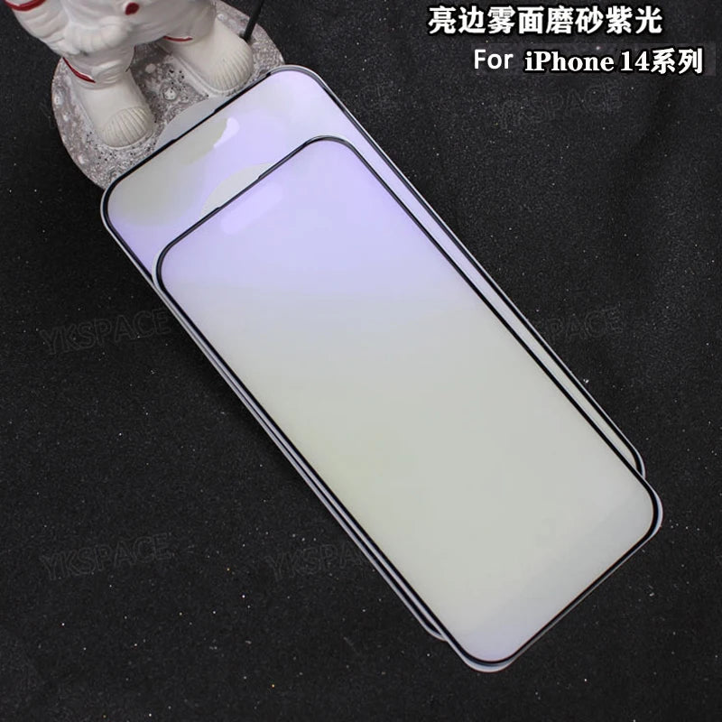1-3Pcs Anti Fingerprint Frosted Matte Screen Protector for iPhone X XS XR 11 12 13 mini 14 15 16 Pro Max Plus SE Tempered Glass