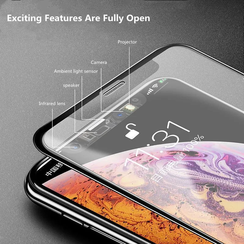 1-3Pcs Anti Fingerprint Frosted Matte Screen Protector for iPhone X XS XR 11 12 13 mini 14 15 16 Pro Max Plus SE Tempered Glass