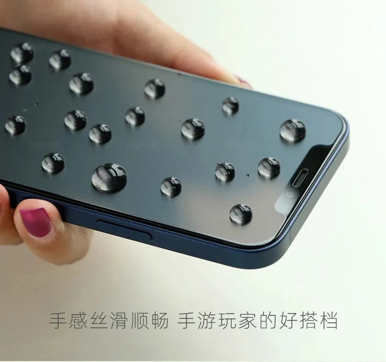 1-3Pcs Anti Fingerprint Frosted Matte Screen Protector for iPhone X XS XR 11 12 13 mini 14 15 16 Pro Max Plus SE Tempered Glass