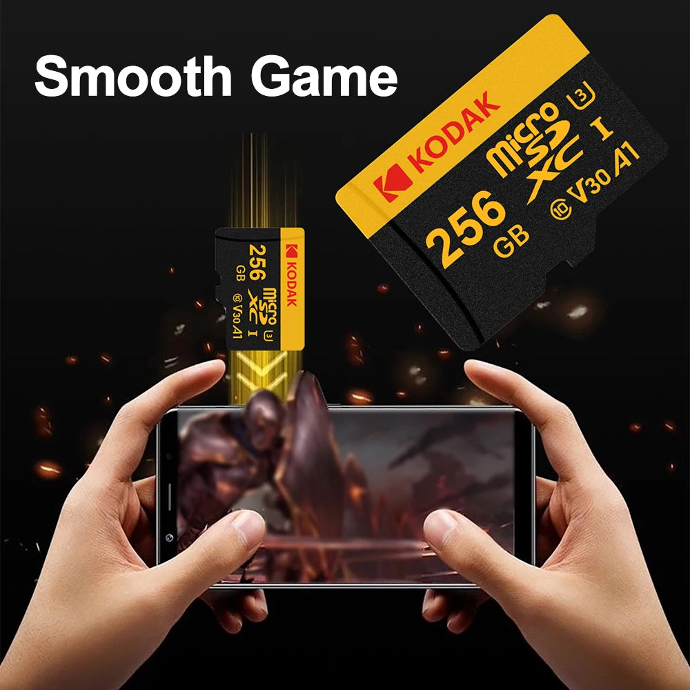 100% KODAK Original Microsd Card 512GB 256GB 128GB 64GB 32GB Class10 Memori Memory Card C10 TF Cards SDXC U3 4K For Drone Camera