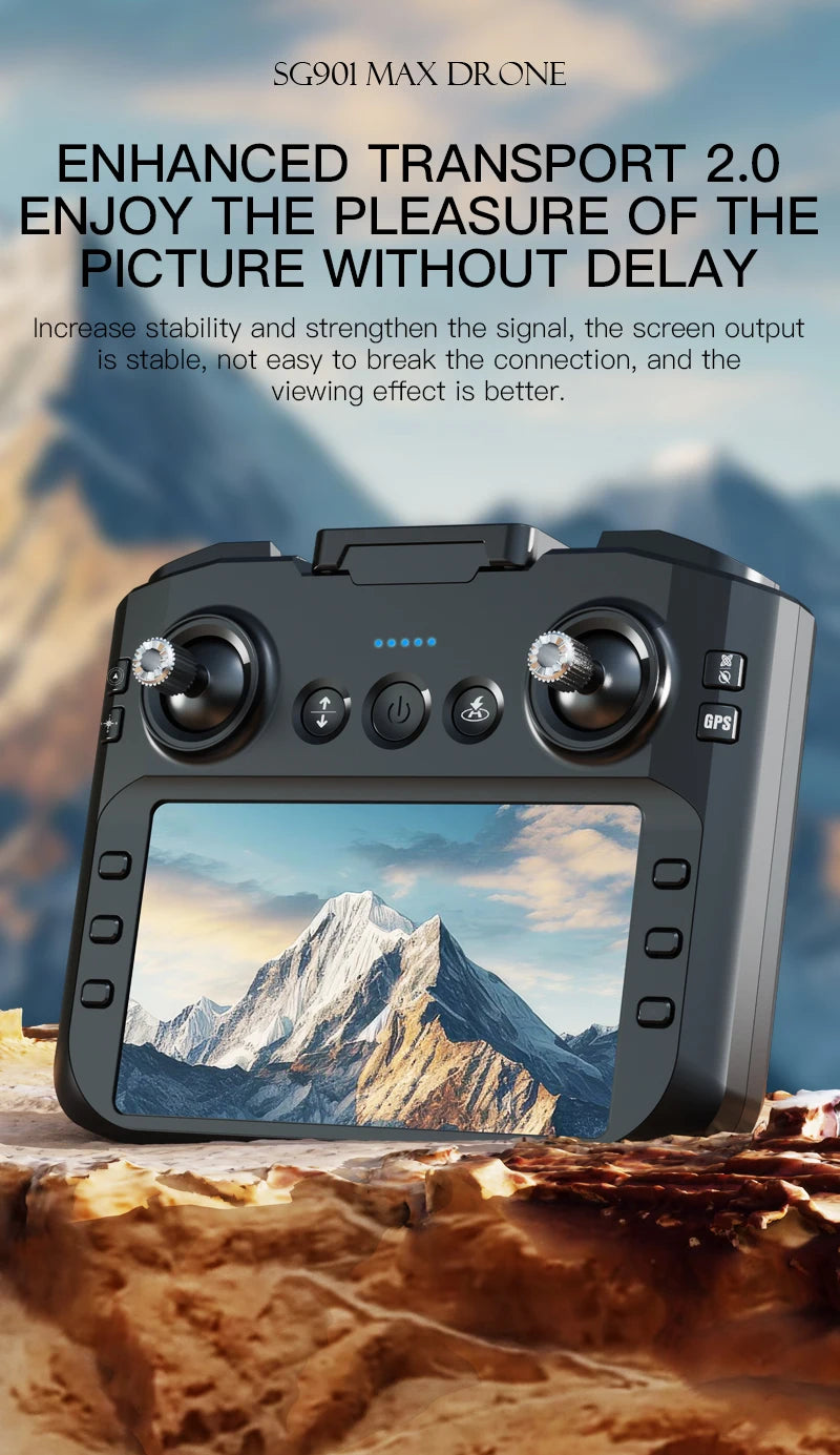 New SG901 MAX GPS Drone Professional 8K Camera Aerial FPV Brush Avoiding Obstacle with Large Screen Remote Control Folding Dron