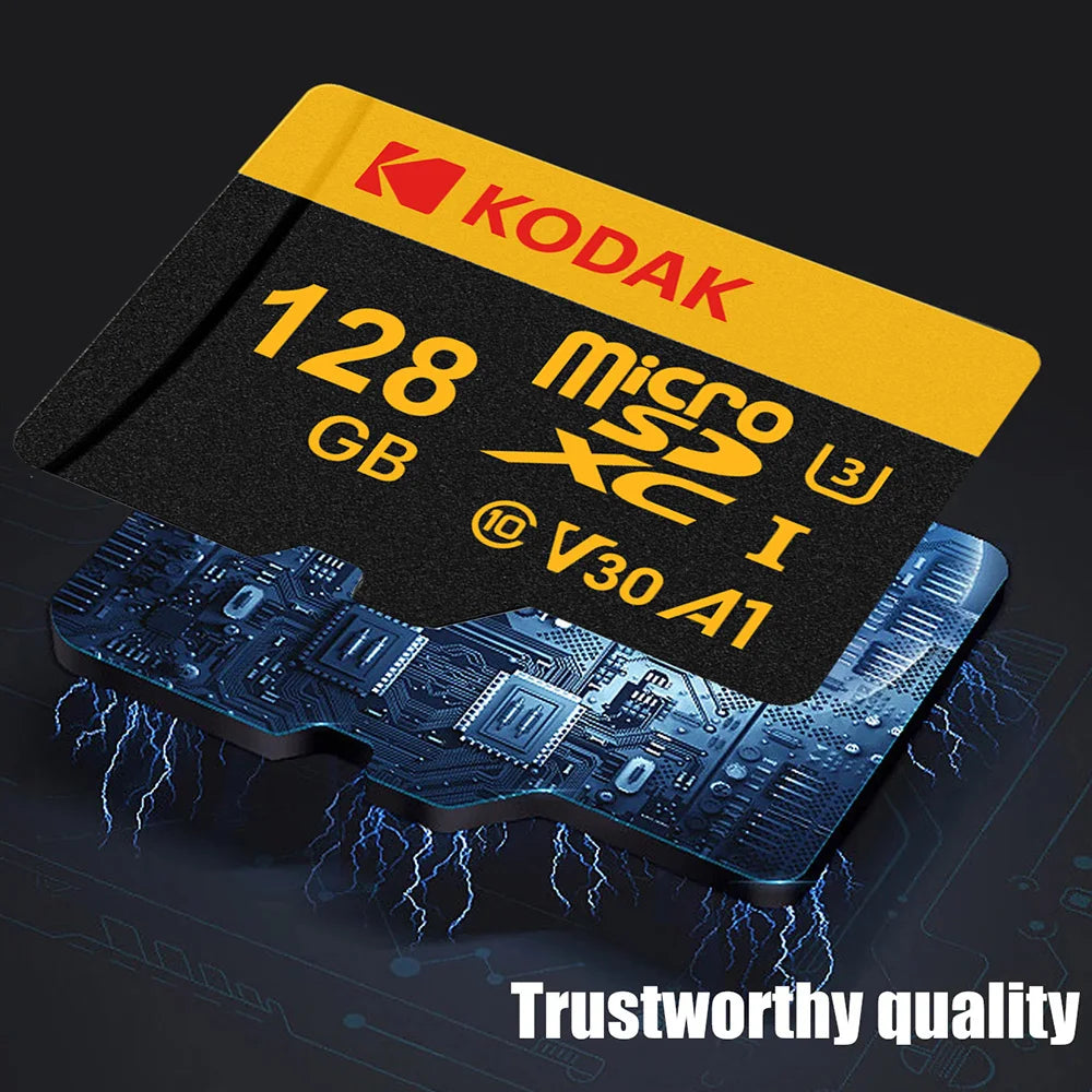 100% KODAK Original Microsd Card 512GB 256GB 128GB 64GB 32GB Class10 Memori Memory Card C10 TF Cards SDXC U3 4K For Drone Camera