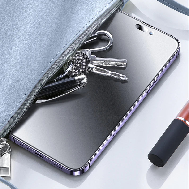 1-3Pcs Anti Fingerprint Frosted Matte Screen Protector for iPhone X XS XR 11 12 13 mini 14 15 16 Pro Max Plus SE Tempered Glass