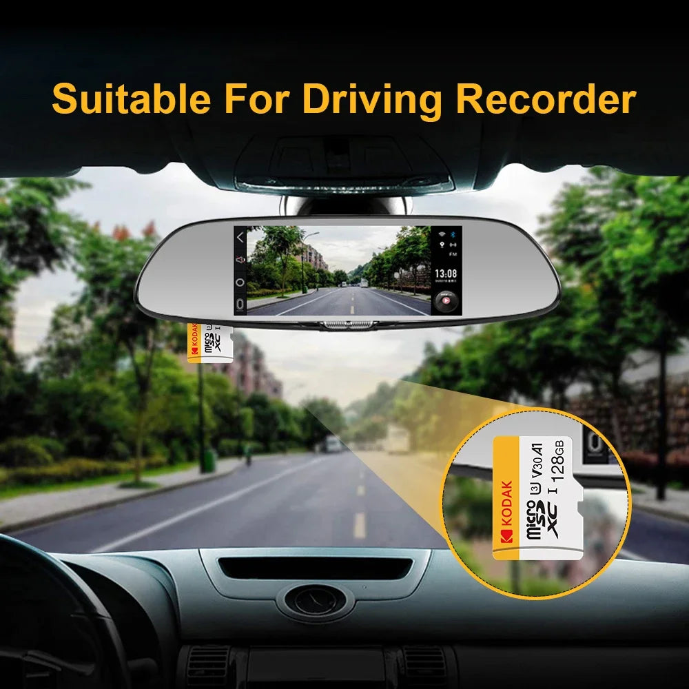 100% Original Kodak Micro SD Card 64GB Class 10 High Speed Memory Card 32GB Wholesale U3 Card 128G 256G Smartphone Tablet Camera