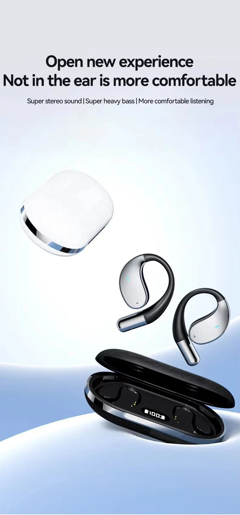 EARDECO Business Auriculares Bluetooth Headphones Wireless Earphones Earbuds Bass Stereo Sport Headset with Mic Audifonos
