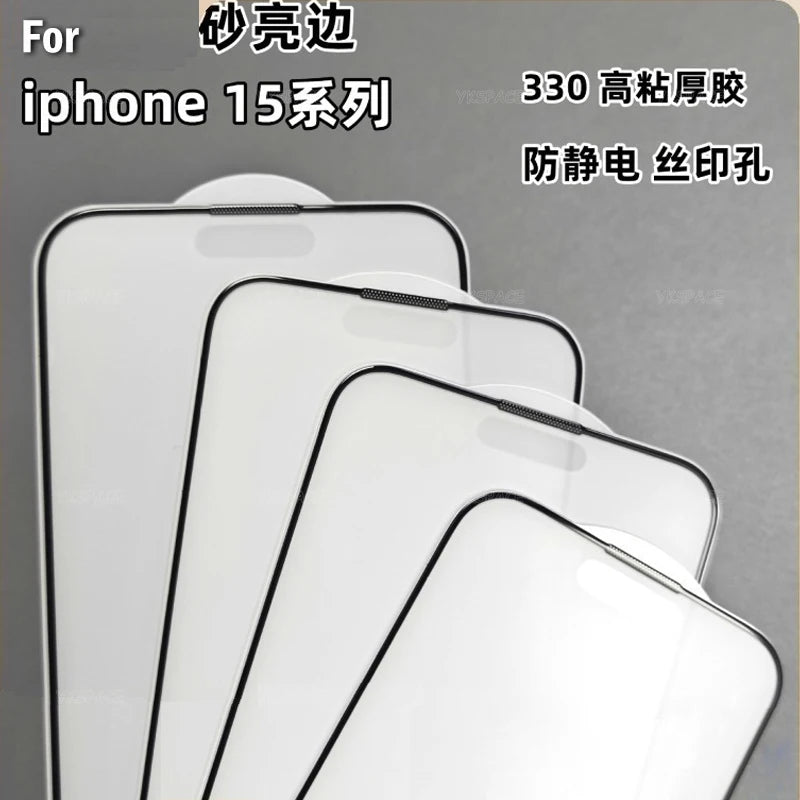 1-3Pcs Anti Fingerprint Frosted Matte Screen Protector for iPhone X XS XR 11 12 13 mini 14 15 16 Pro Max Plus SE Tempered Glass
