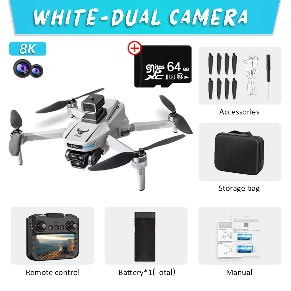 New SG901 MAX GPS Drone Professional 8K Camera Aerial FPV Brush Avoiding Obstacle with Large Screen Remote Control Folding Dron